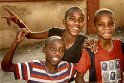 Drei Jungen im Township Katutura